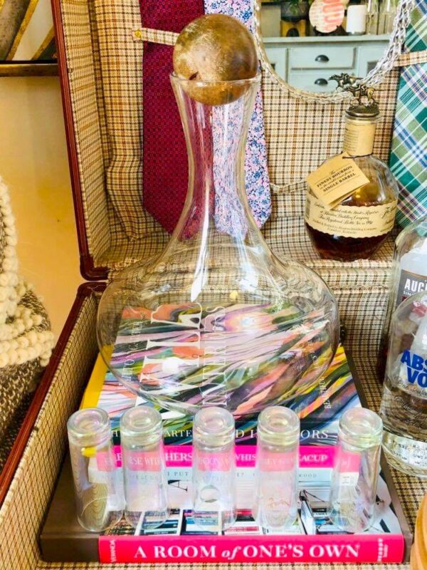 A Suitcase Bar Cart an Easy Transformation Sonata Home Design