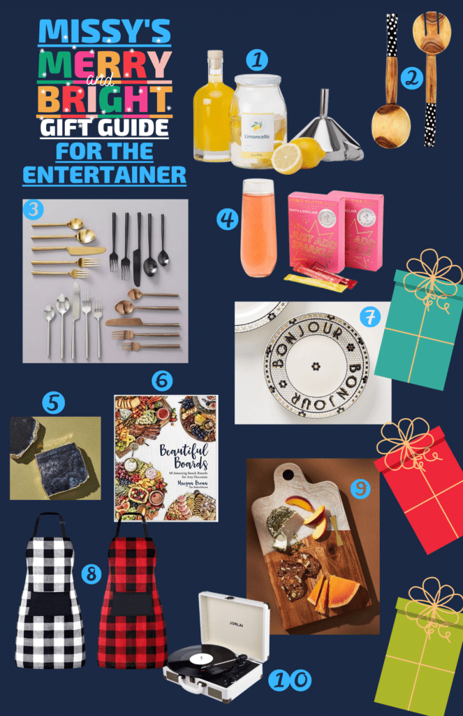 Holiday Gift Guide items for the entertainer