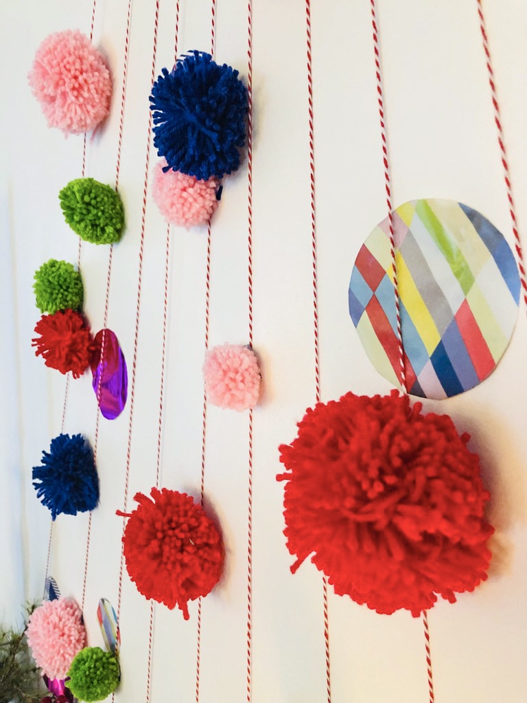 Red Pom Poms Christmas Faux Fur Pompom Ball Acrylic Large Red Pompoms Crafts  Hol