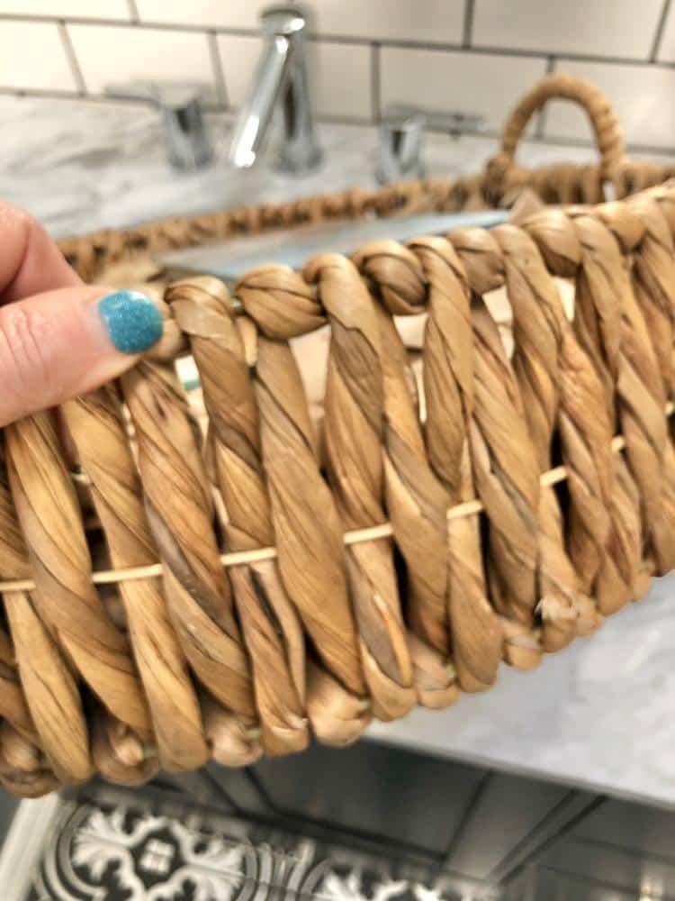 A woven tray for your portable plant garden.