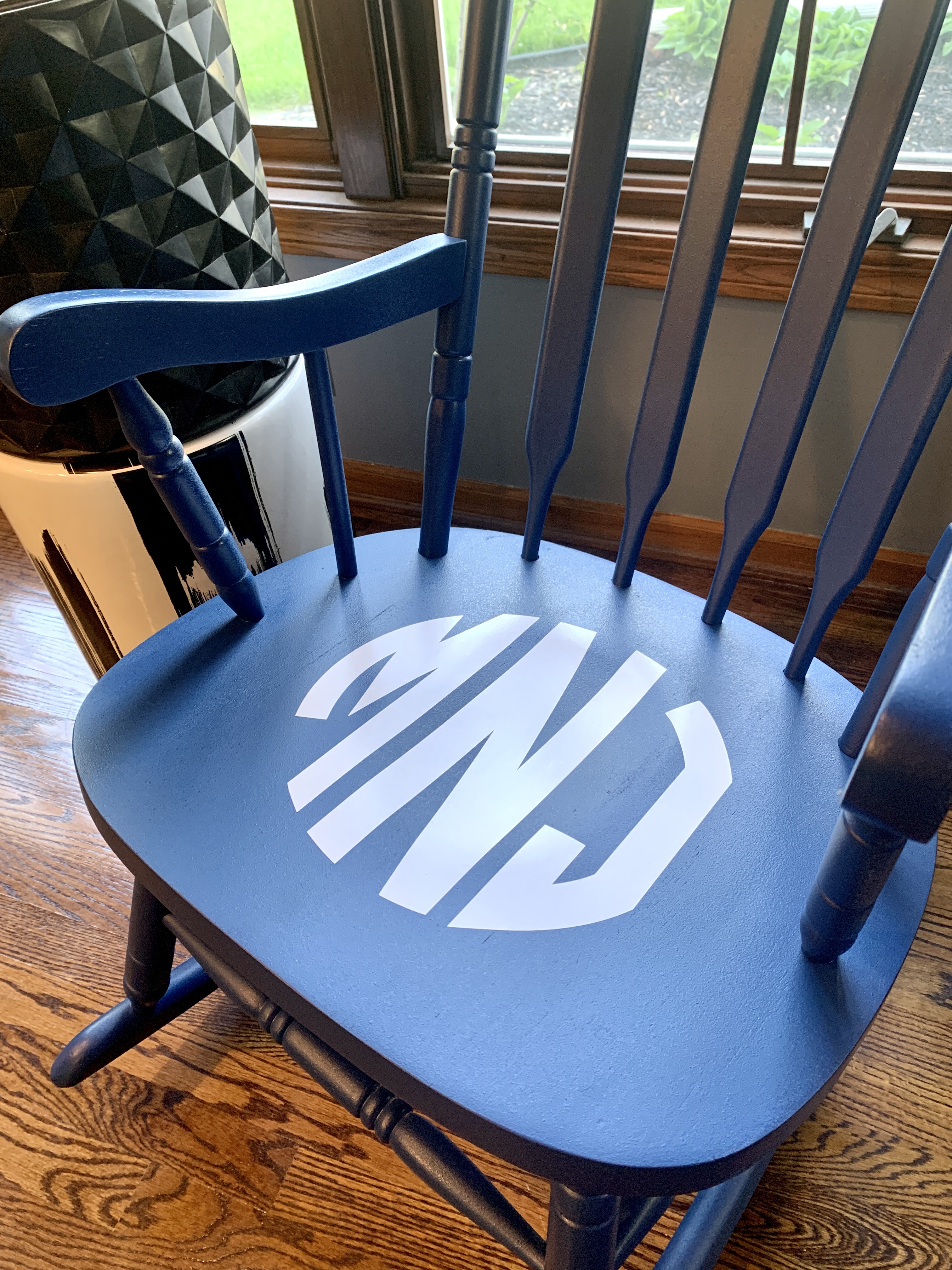 Top Ten DIY Projects - Monogrammed rocking chair