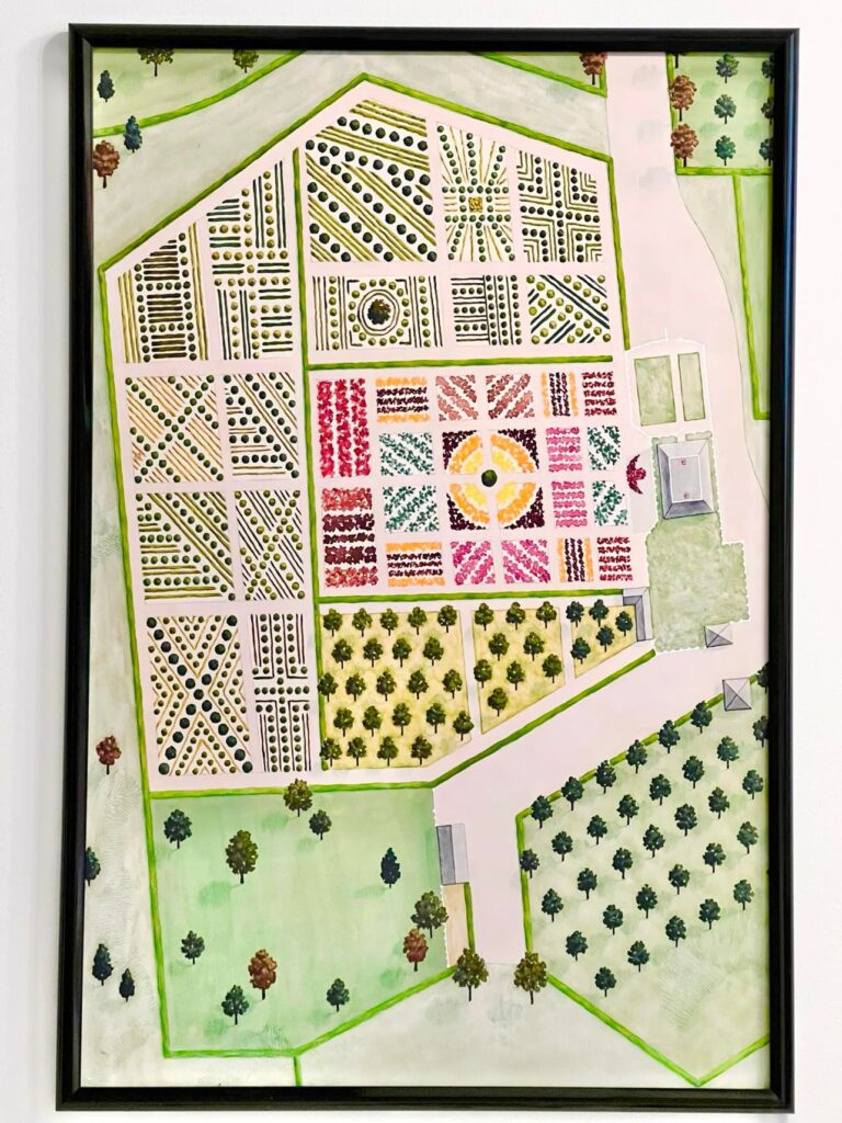 A vintage garden map from Urban Garden Prints.