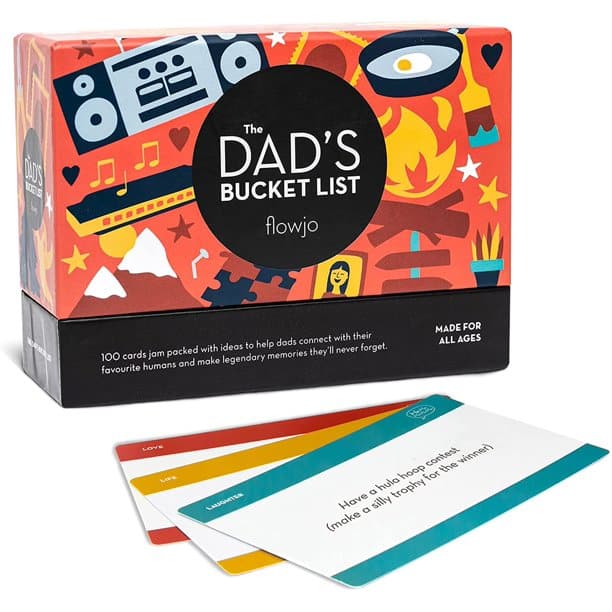 A game called "Dad's Bucket List" fills out the Father's Day Gift Guide.