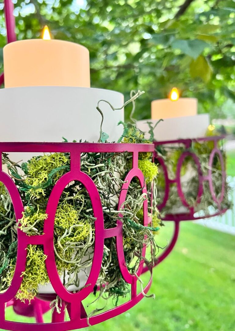 From Basement to Branch: A DIY Outdoor Chandelier