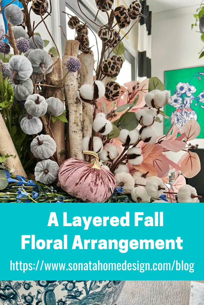 Faux Fall Floral Arrangement Pinterest Pin