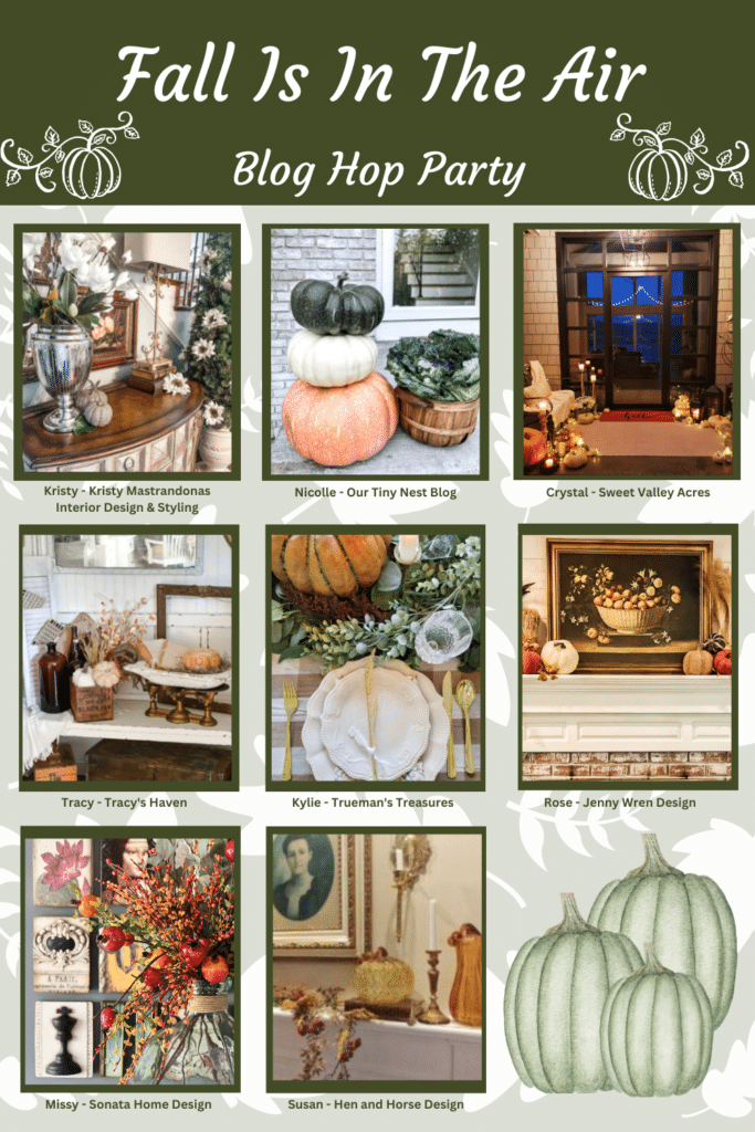 Sonata Home Design - Fall is in the Air blog hop Pinterest pin