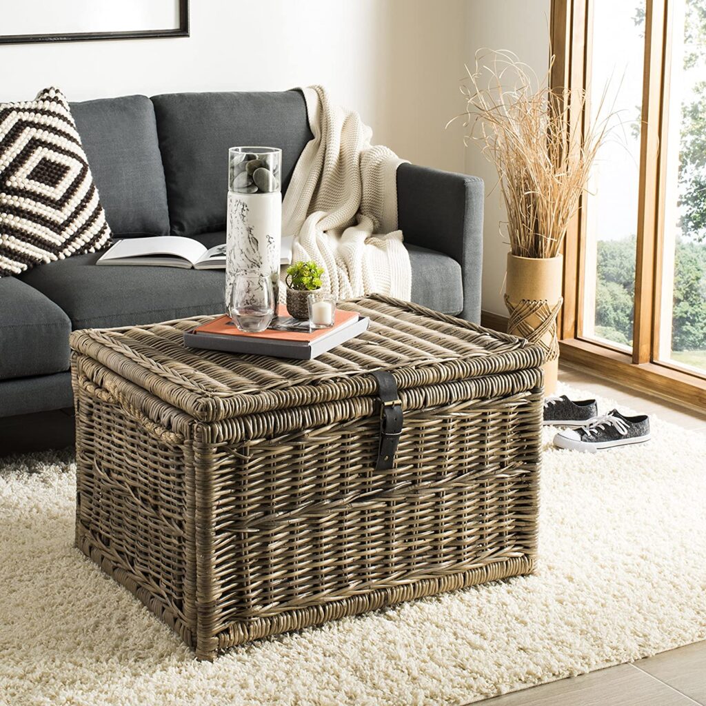 A 30" wicker chest you can buy through Amazon.
