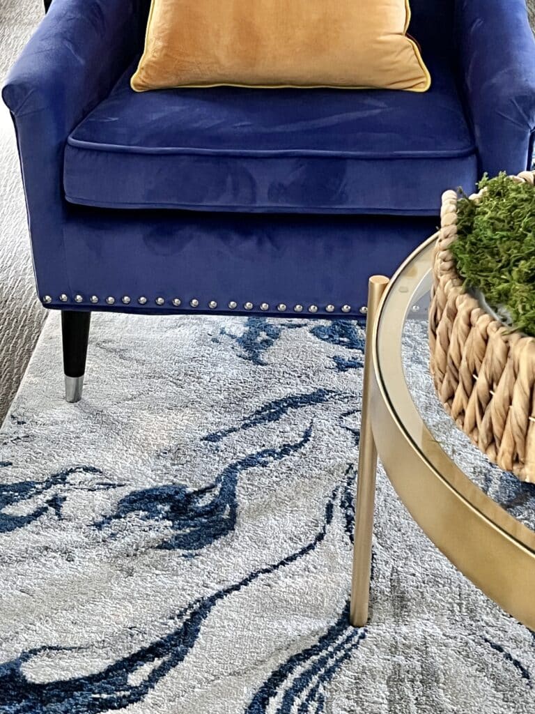 A blue and white abstract rug is a of my favorite blue rug of mine.