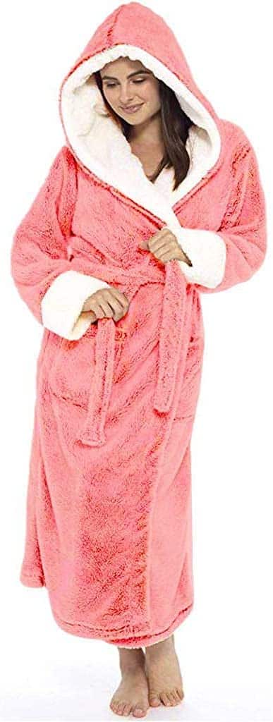 A pink robe from Amazon.