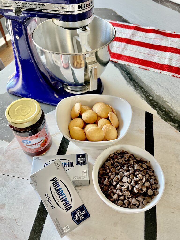 Ingredients for chocolate Christmas truffle recipe.