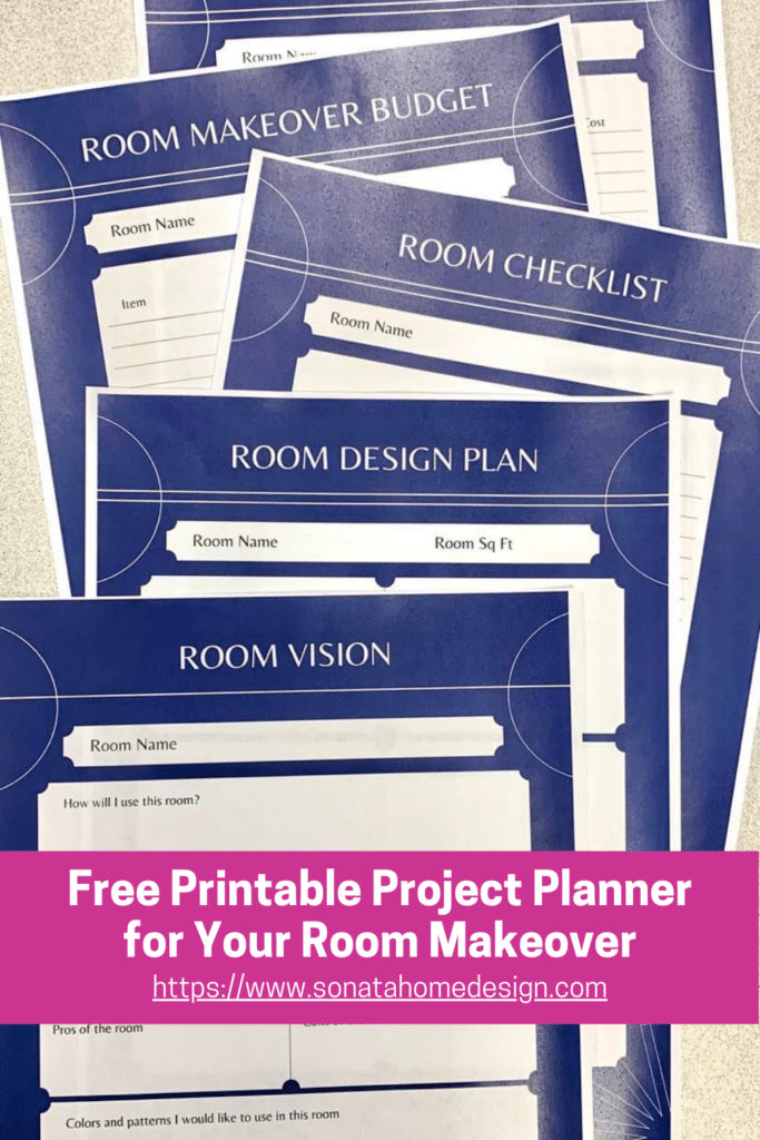 Free Printable Project Planner for your Room Makeover