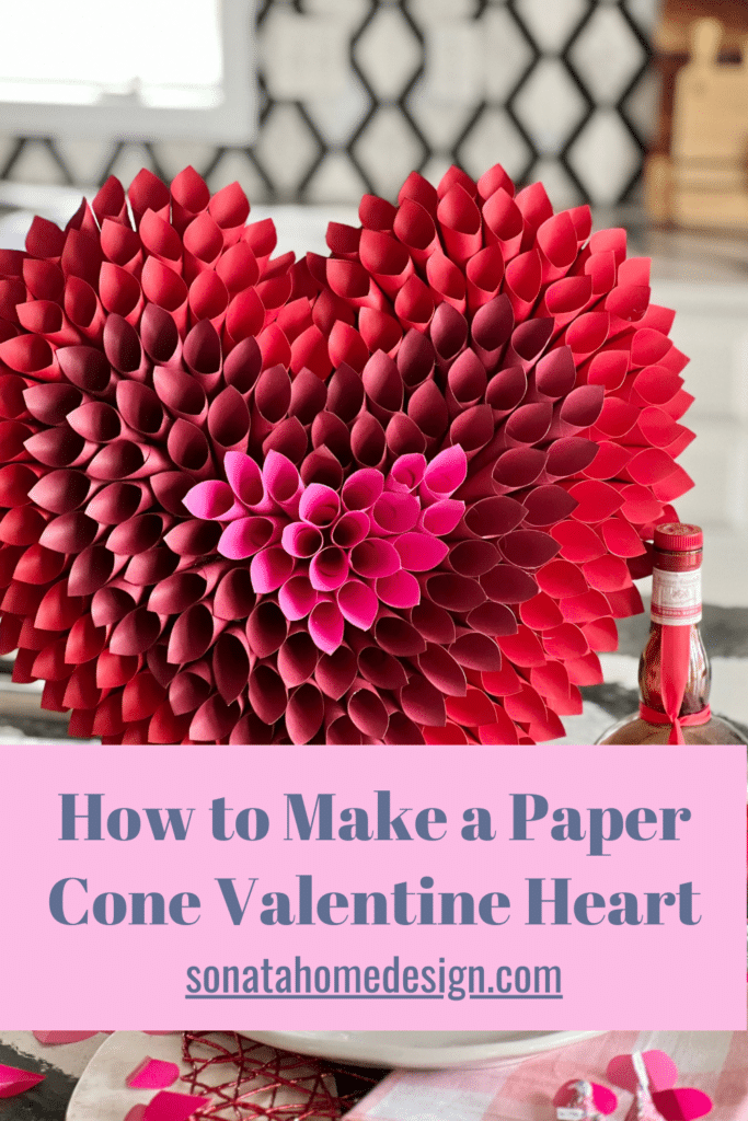 How to Make a Paper Cone Valentine Heart