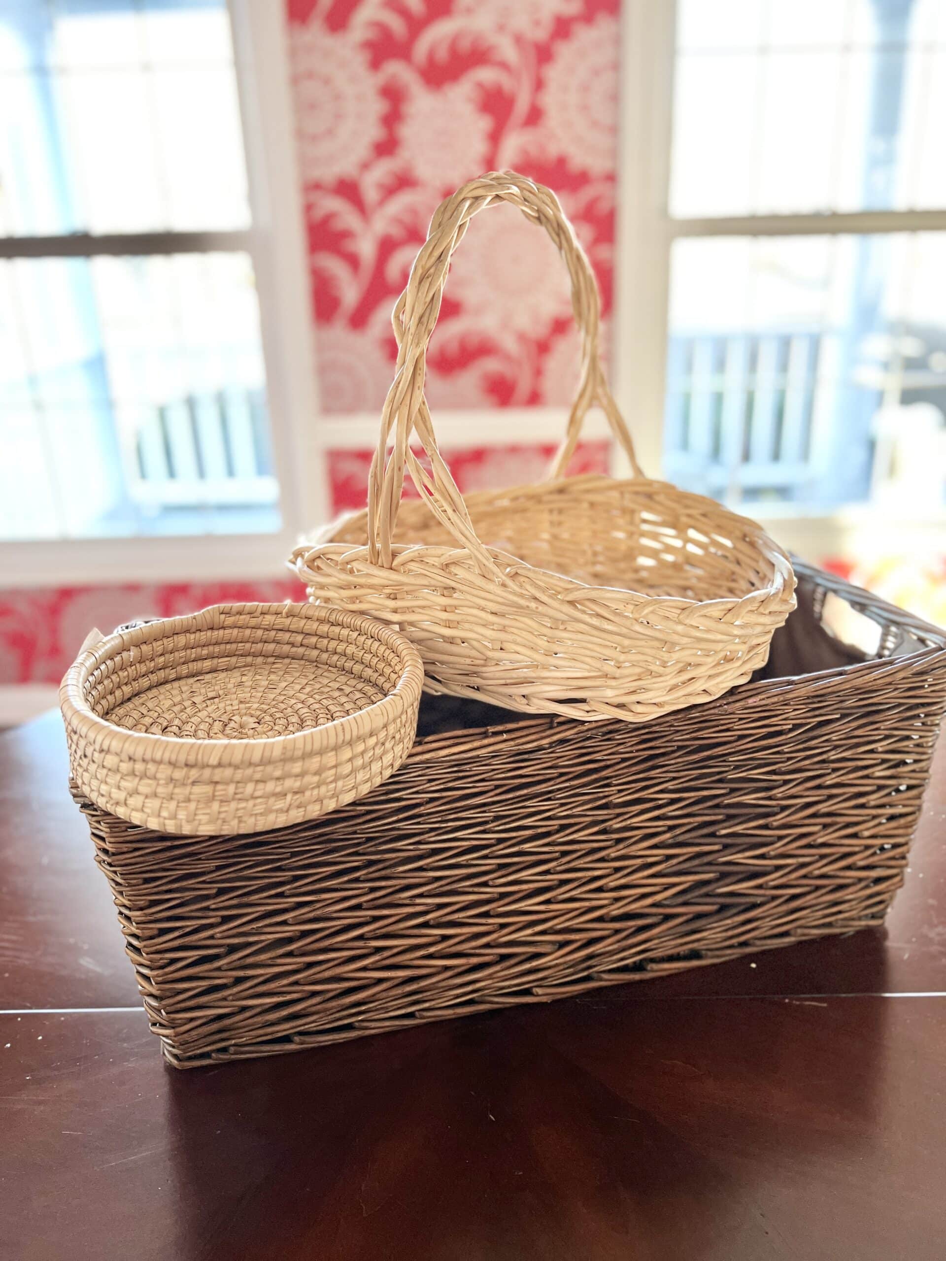 Painted Wicker Baskets Sonata Home Design