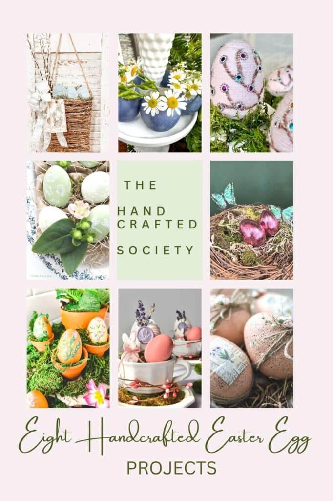 The Handcrafted Society decorative spring eggs.