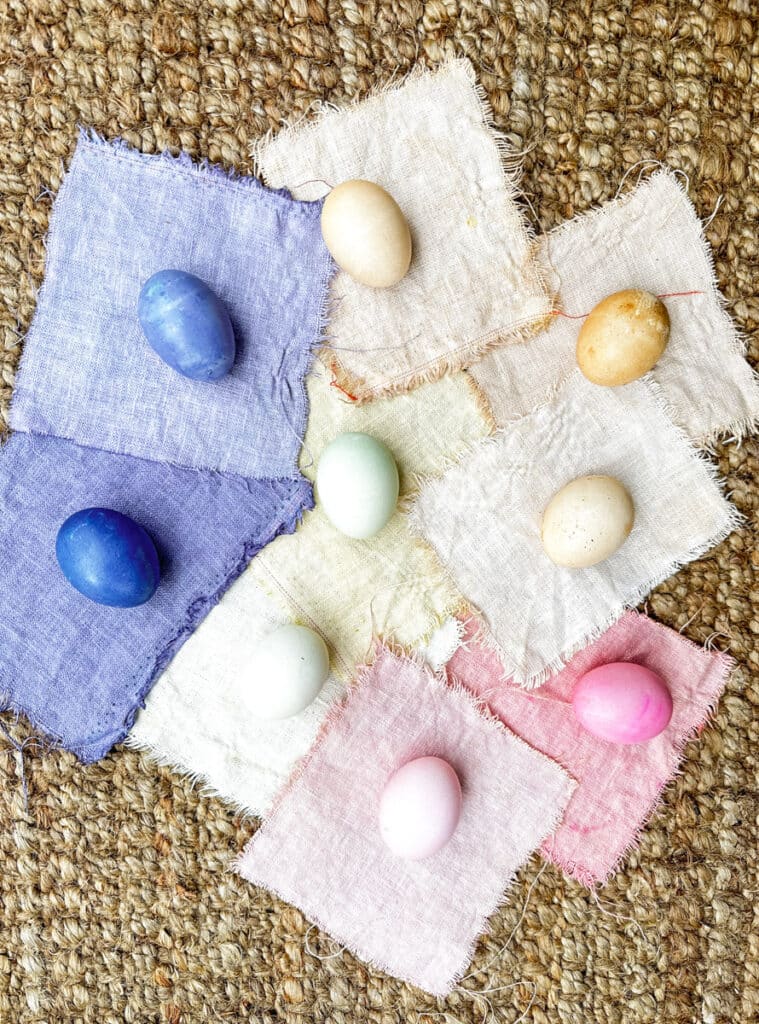 Wm Design House naturally dyed Easter eggs.