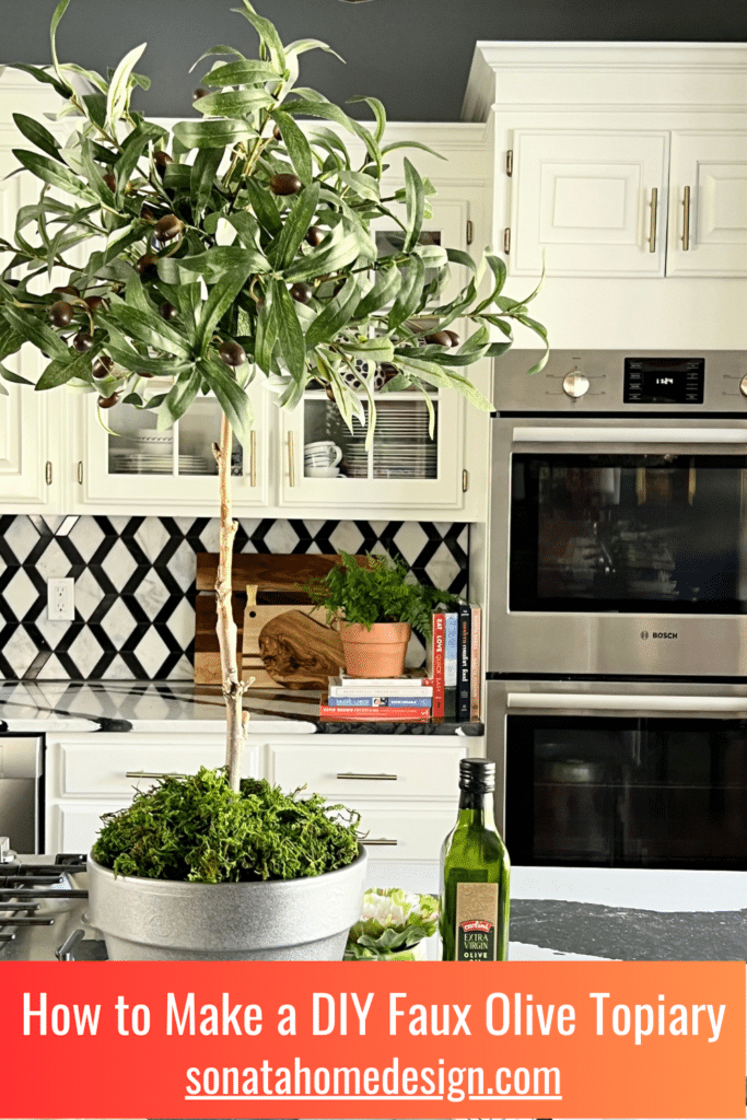 How to Make a DIY Faux Olive Topiary