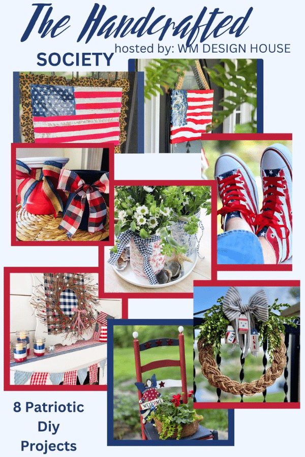 Patriotic paint project by the Handcrafted Society.