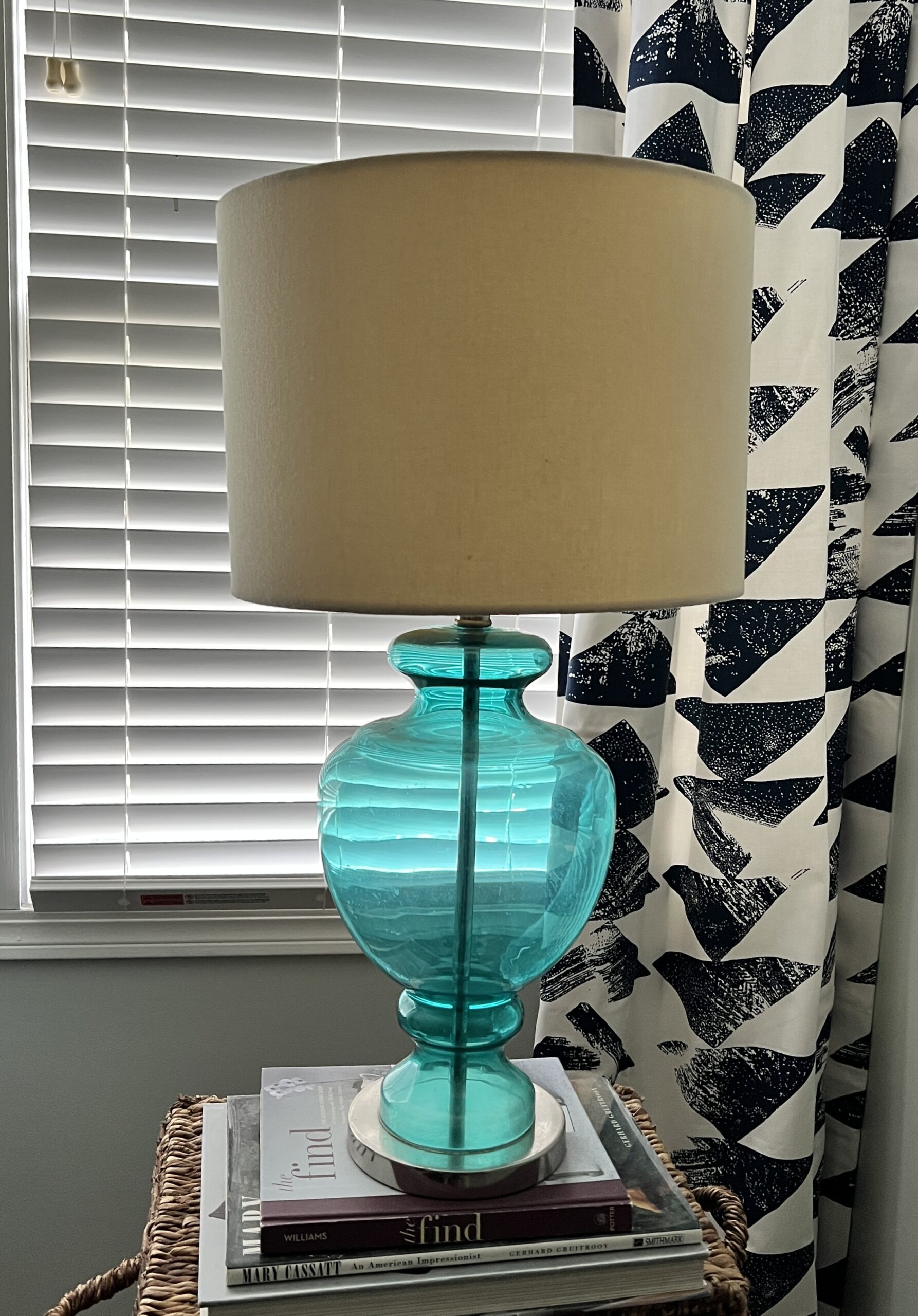 An Easy Table Lamp Makeover with Paint and Wallpaper Sonata Home Design