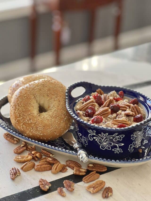Delicious-sesame-bagels-and-a-mouth-watering-cranbery-pecan-bagel-spread-Sonata-Home-Design-1700x2048