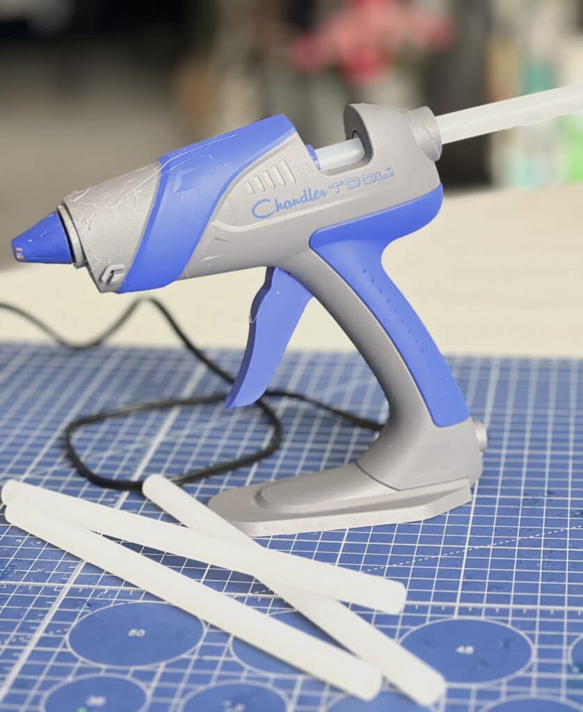 a hot glue gun