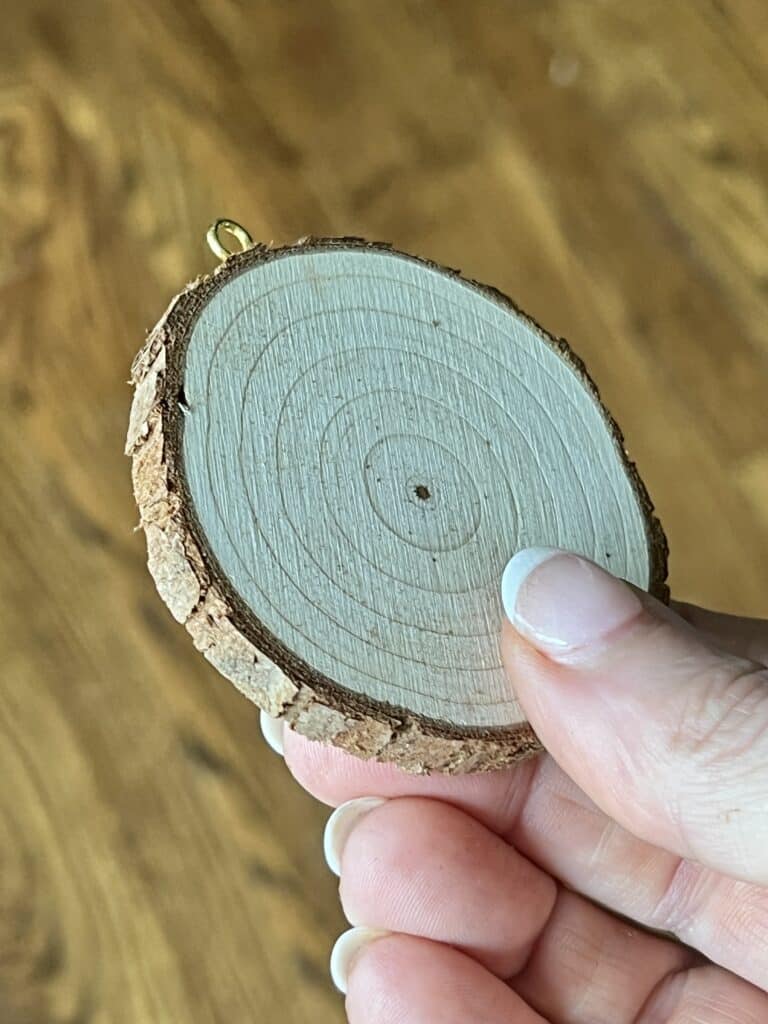 A wood slice.