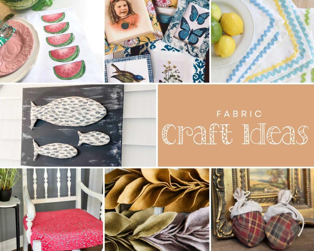 Handcrafted Society fabric craft ideas.