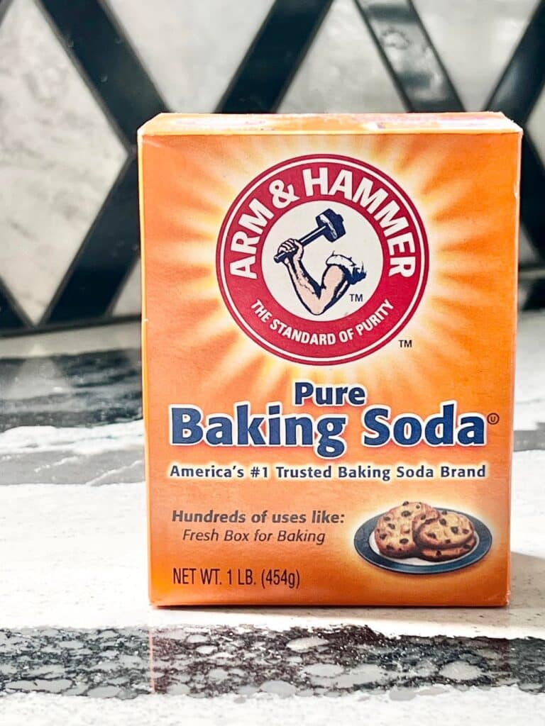 A box of baking soda.