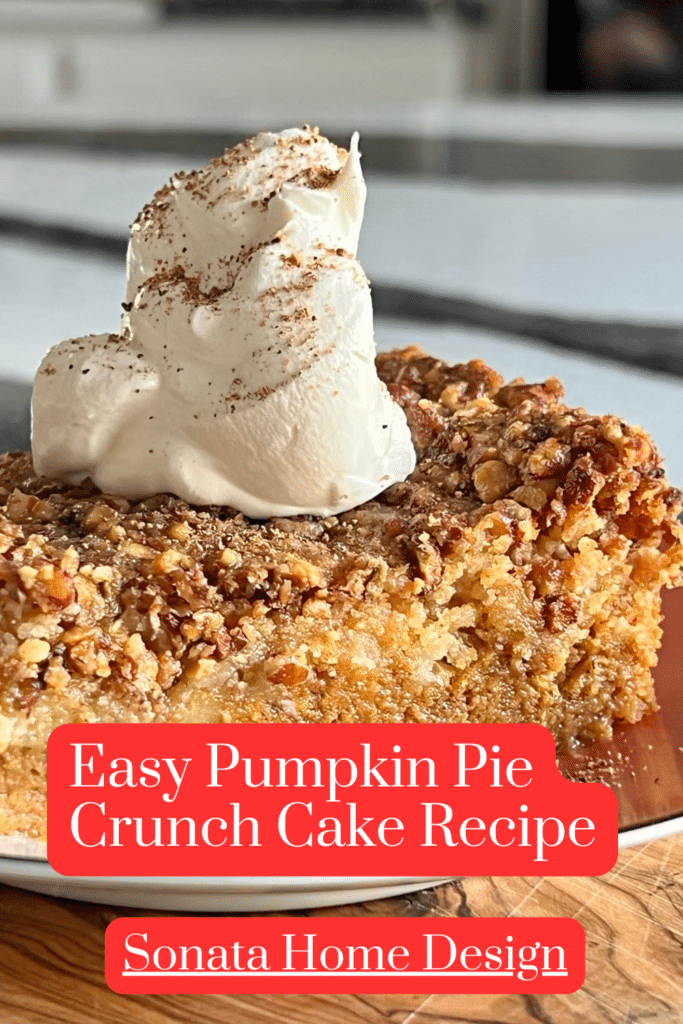 Pumpkin Pie Crunch Cake Pinterest Pin