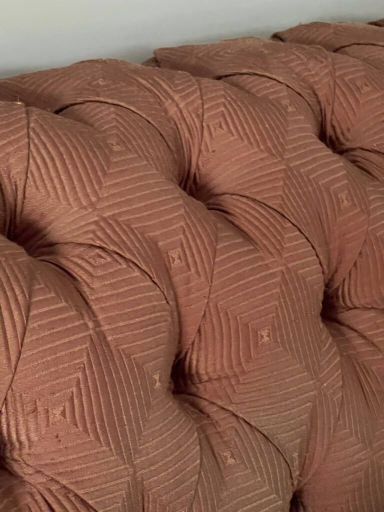 A brown headboard.