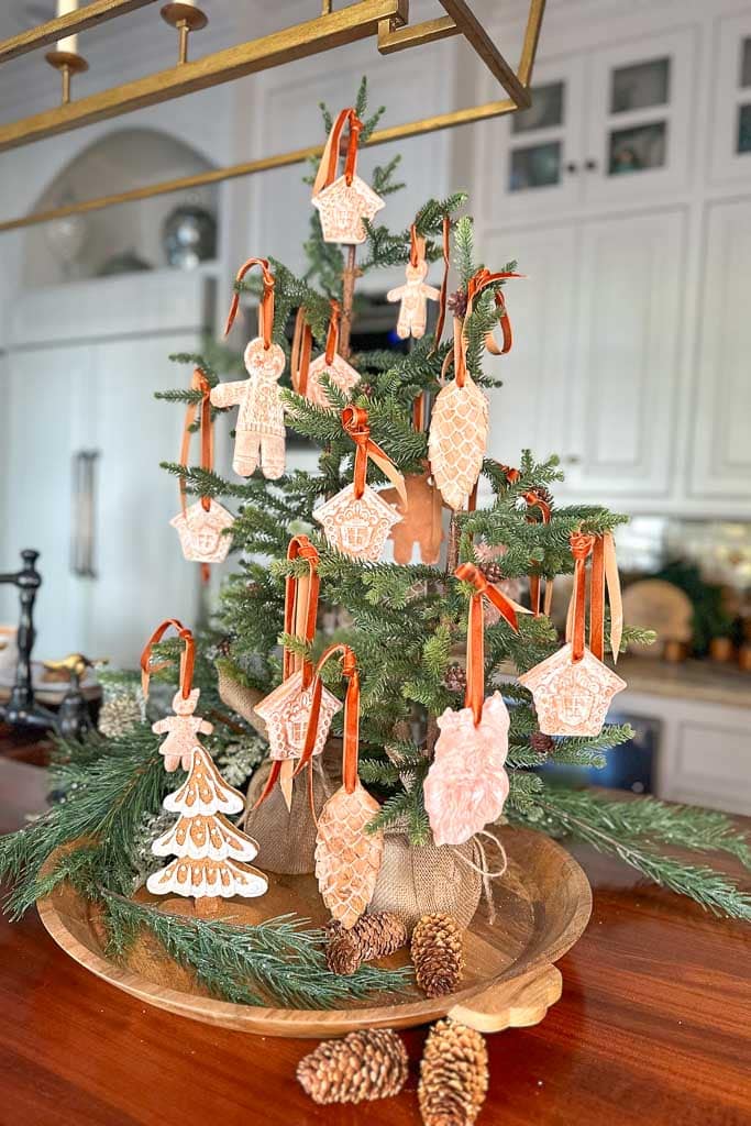 Christmas Gingerbread Air Dry Clay Ornaments by WM Design House