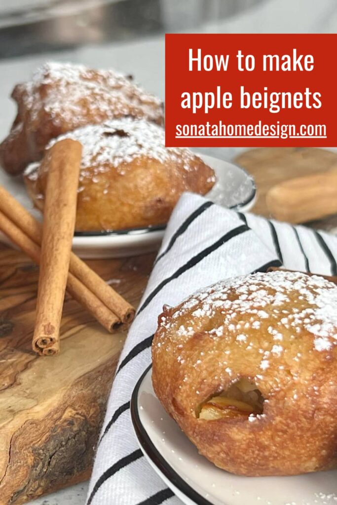 How to make apple beignets.