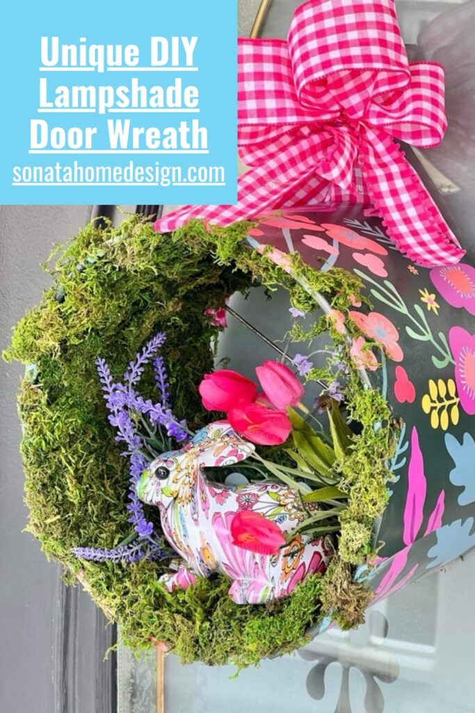 Unique DIY Lampshade door wreath
