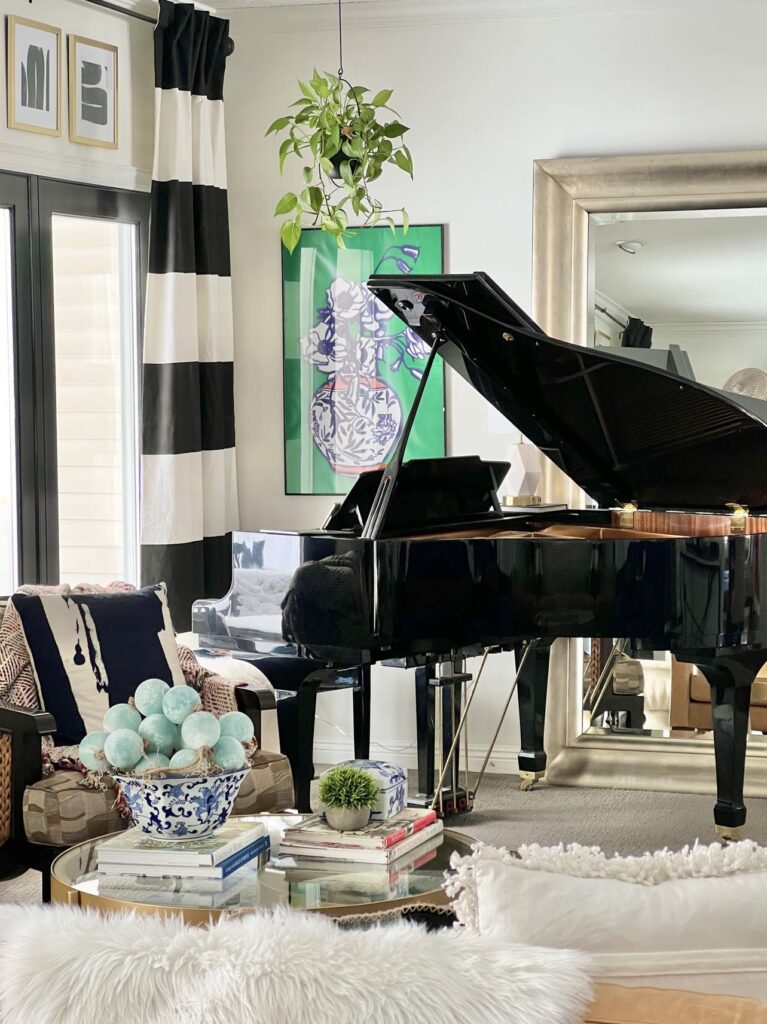 Baby Grand Piano - Living Room