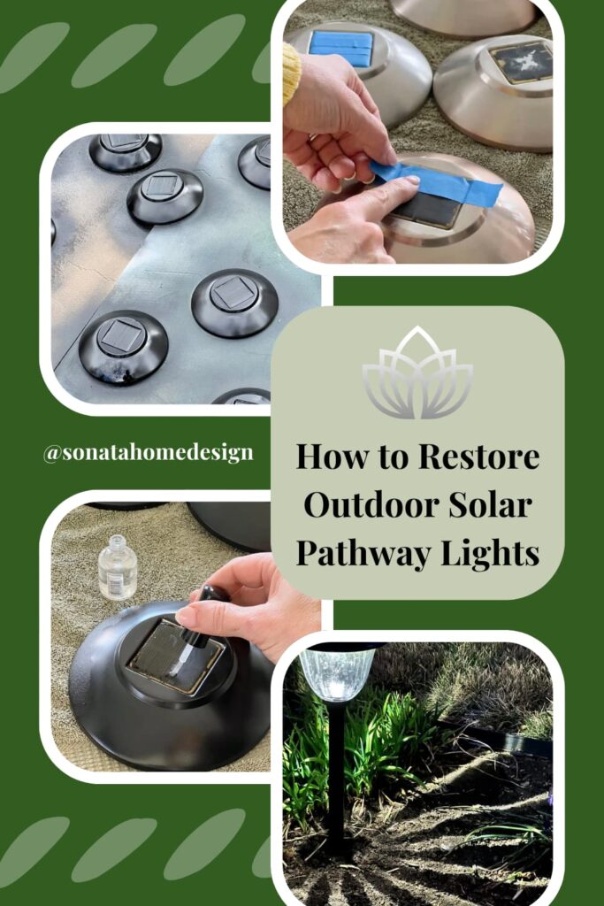 Easy step by step tutorial on how to restore outdoor solar path lights.