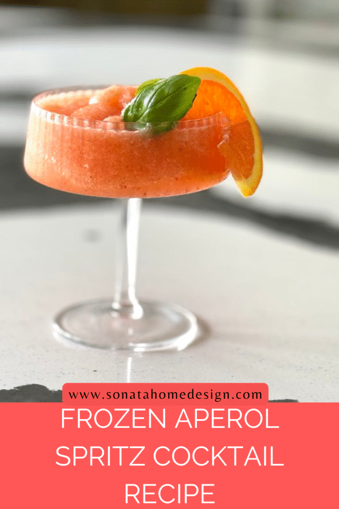 frozen aperol spritz cocktail