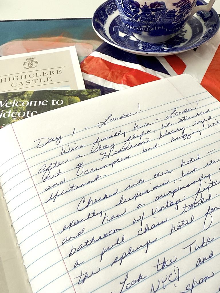A journal entry describing the first day traveling in London.