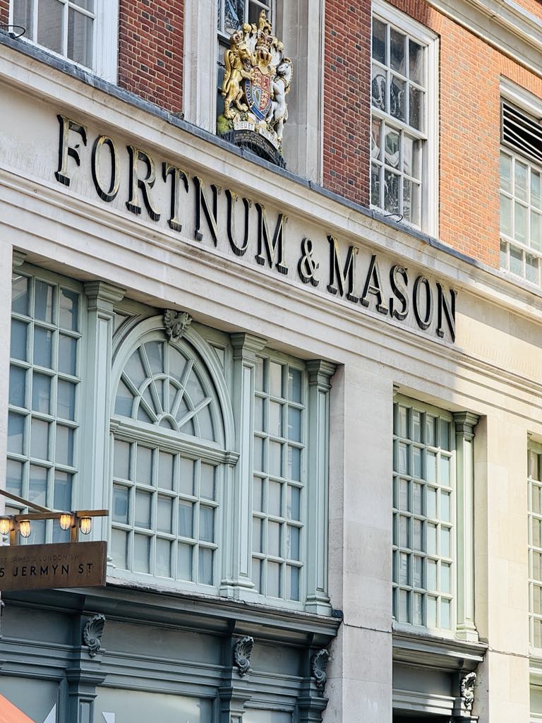 The exterior of the store Fortum & Mason.