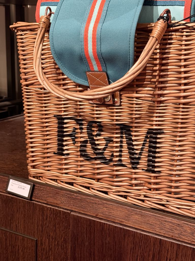 A picnic hamper from Fortnum & Mason.