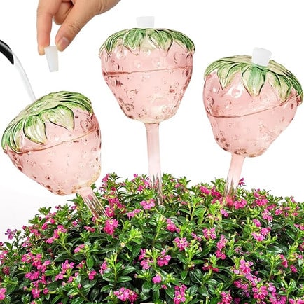 Strawberry shaped water globes.