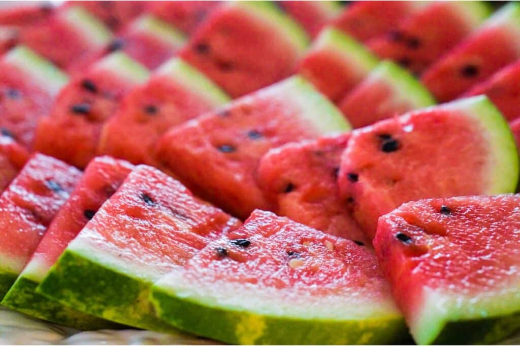Watermelon slices.