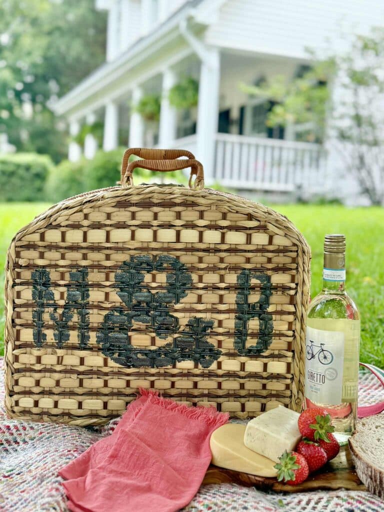 DIY Picnic Basket Makeover: Posh Picnic on a Budget