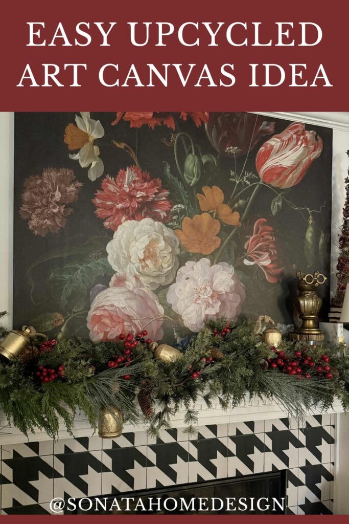 An easy upcycled art canvas idea.