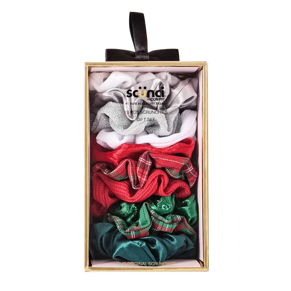 Christmas scrunchies for Advent calendar gift ideas.