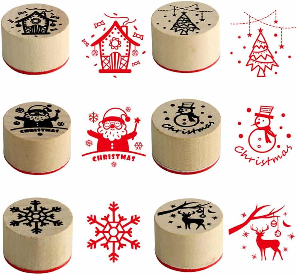 Christmas mini stamps as Advent calendar gift ideas.