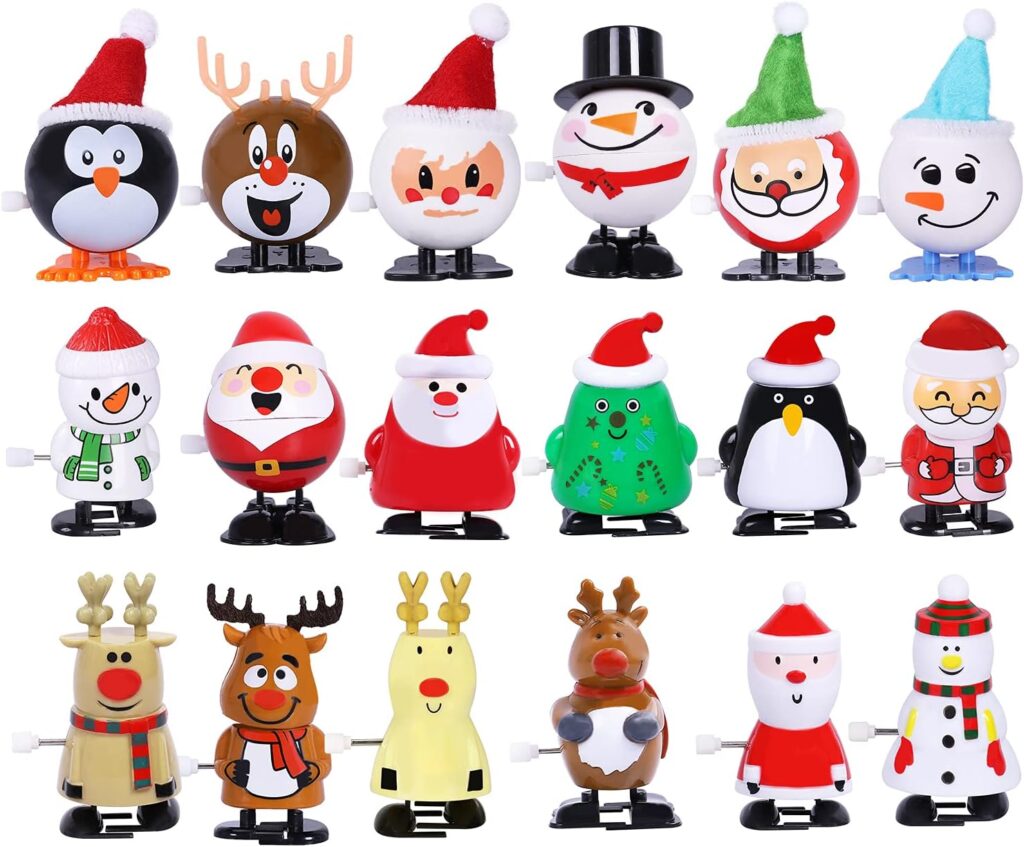 Christmas walking mini figures.