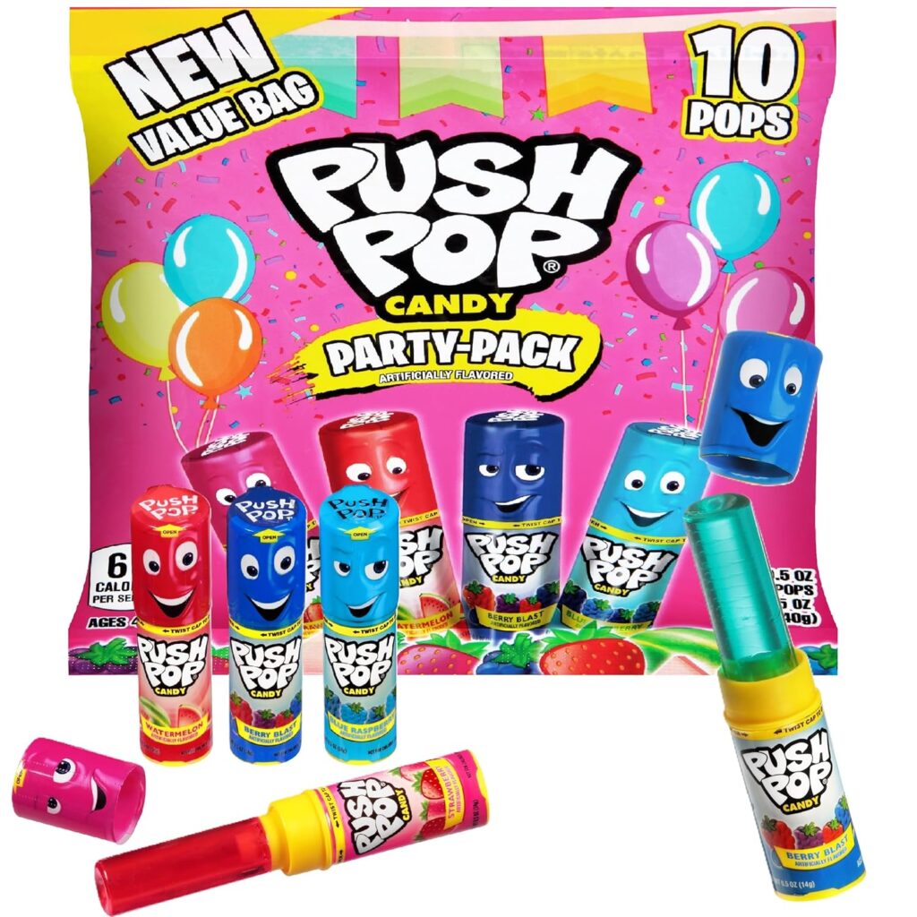 push pop candy in a bag.