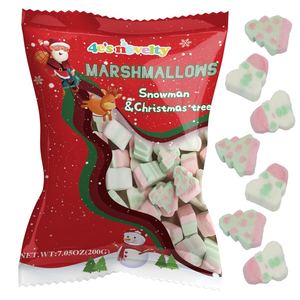 Tiny Christas marshmallows.