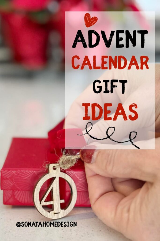 Advent calendar gift ideas Pinterest pin