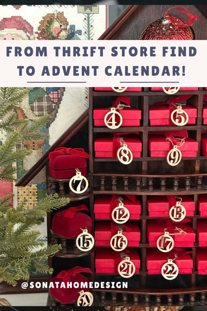 A thrift store advent calendar: Advent calendar gift ideas