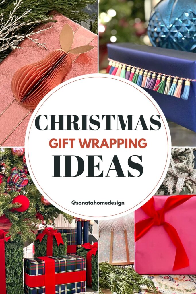 Unique Christmas gift wrapping ideas Pinterest pin.
